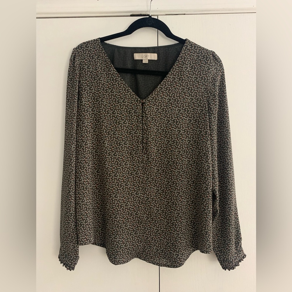LOFT Floral Blouse